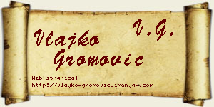 Vlajko Gromović vizit kartica